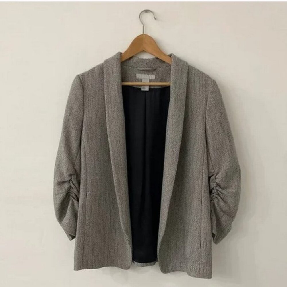 H&M gathered sleeve jacket